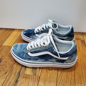 Vans Old Skool Skate Shoe - Acid Denim